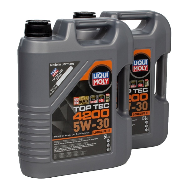 Set 2 Buc Ulei Motor Liqui Moly Top Tec 4200 Longlife III 5W-30 5L 8973